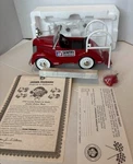 Crown Premiums 1941 Garton Fire Engine Pedal Car Die Cast Bank 1/6 Scale Nib. Fixed Price $34.95.