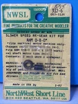 Nwsl 312-6 Slower Speed Re-gear Kit For Ahm 0-8-0 Northwest Short Line Modeler. Fixed Price $25.00.