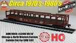 Ahm/roco #5394C Ho 50' Chicago & North Western Calcium Carbide Flat Cnw 5187. Fixed Price $9.99.