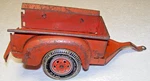 Louis Marx Red Trailer For Jeep? Original 10-3/4" Long Lithograph Wheels & Tires. Fixed Price $39.50.