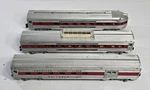 Three American Flyer Passenger Cars From The 20620 Chief Set. Fixed Price $180.00.