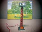 Marx 416A Flood Light Tower Red & Black - Working .. Fixed Price $19.99.
