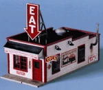 Blair Line #190 Ho Scale Laser-cut Fred & Red's Hamburgers Kit Nib. Fixed Price $28.39.