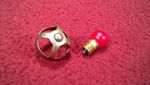 #1 Lionel Prewar 025 Illuminated Track Bumper - Light Cover & Red Bulb. Fixed Price $7.95.