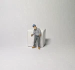 Arttista #1274 - Worker To Move Drum Scale Figure Model Trains New. Fixed Price $10.50.