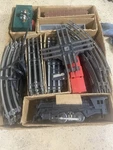 Vintage Mixed Lot Of Marx And Lionel Gauge Train Set With Track Cars. Fixed Price $165.00.
