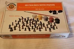 Ho Scale Bachmann Plasticville, 48 Unpainted Figure Set #2712 Bn Open Box. Fixed Price $32.00.