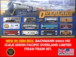 Bachmann 00614 Ho Scale Union Pacific Overland Limited Steam Train Set New Rtr. Fixed Price $314.85.
