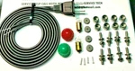 Lionel Zw Transformer CORD-8EA NUTS-8EA STUDS-2 LENS-2 Bulbs 4EA Carbon Rollers. Fixed Price $18.99.