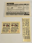 Walthers Ho Scale Decal-diamond Chemical Tank Car-blk/red Lettering #934-1302. Fixed Price $5.50.