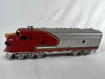 Lionel Santa Fe & Silver Battery Powered F-3 Diesel Locomotive 2343 Lt 05236. Fixed Price $26.50.