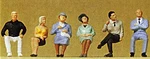 Preiser 68209 Scale Seated Passengers Figures (set Of 6). Fixed Price $35.11.