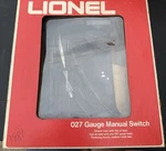Vtg Lionel 6-5021 (left Hand) 027 Gauge Manual Switch With Instructions & Box. Fixed Price $15.62.