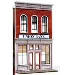 Banta Modelworks 6149 Scale Union Bank Craftsman Kit (front Only). Fixed Price $64.00.
