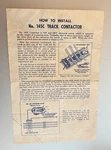 1950S Lionel How Install No. 145C Track Contactor Instructions. Fixed Price $6.00.