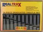 Mth Realtrax 40-1033 24-PIECE Graduated Trestle Set O-gauge Nos. Fixed Price $29.99.