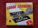 Marx Plastic Grade Crossing With Original Box. Fixed Price $19.99.