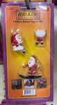 Mth Rail King 30-11089 Train Christmas 3-PIECE Santa Figure Set Mint Sealed. Fixed Price $29.00.