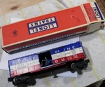 Original Lionel 3494-275 Operating Box Car Ob. Fixed Price $129.95.