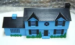 K-lineville Colonial House Blue With Box & Instructions Fast Shipping. Fixed Price $15.95.