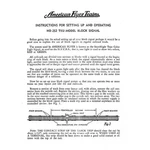 Gilbert Ho American Flyer Trains 252 Block Signal Instruction Sheet Copy. Fixed Price $12.99.
