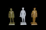 Wwii Marx Generals Patton Rommel Montgomery Wow 60MM Toy Soldiers Playset. Fixed Price $14.85.
