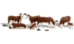 Woodland Scenics Hereford Cows Train Figures A2767. Fixed Price $23.99.